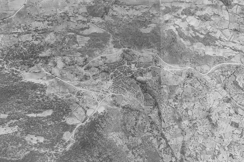 Ortofoto de 1956-1957 del núcleo de El Hoyo de Pinares
