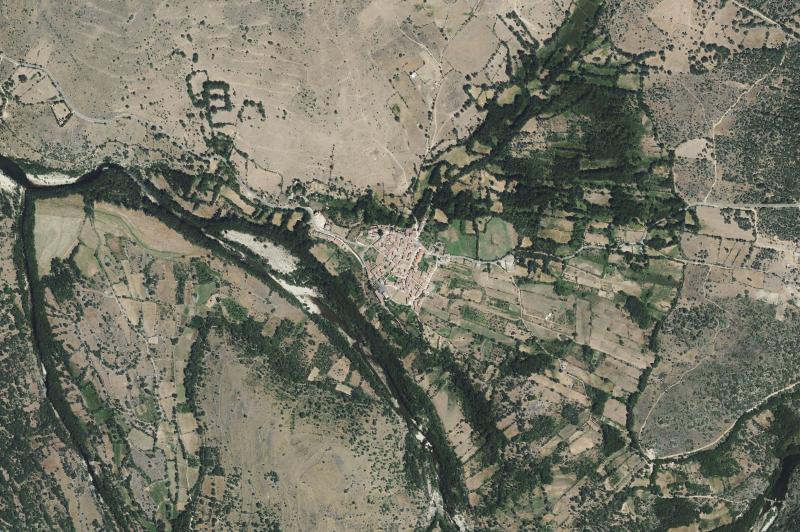 Ortofoto actual del núcleo de Los Llanos de Tormes