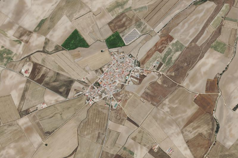 Ortofoto actual del núcleo de Mamblas