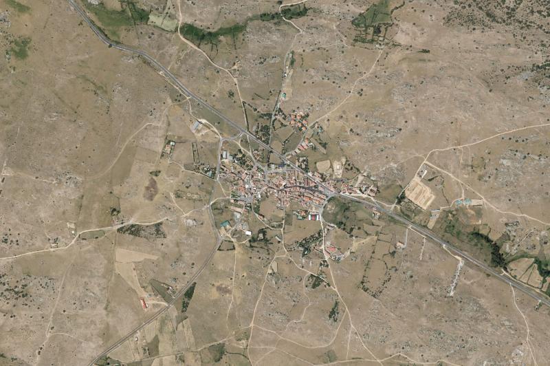 Ortofoto actual del núcleo de Martiherrero