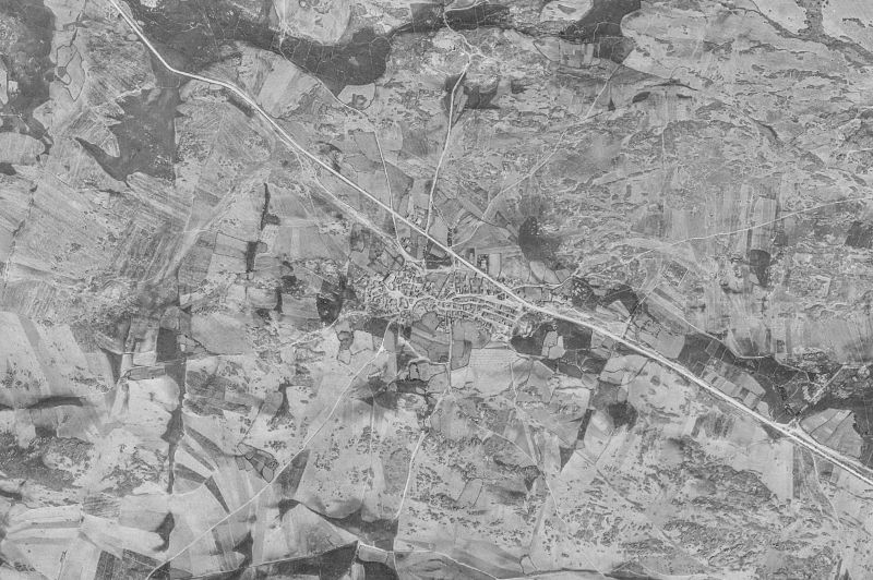 Ortofoto de 1956-1957 del núcleo de Martiherrero