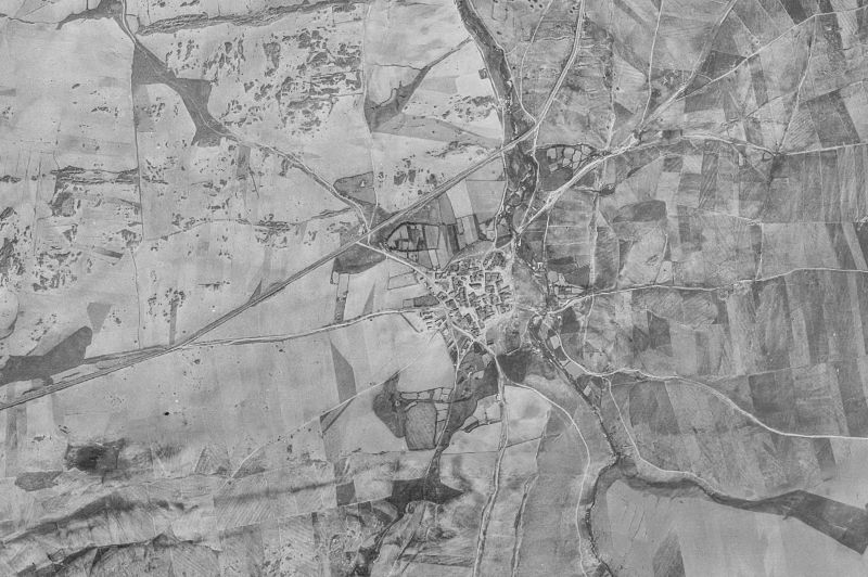 Ortofoto de 1956-1957 del núcleo de Mediana de Voltoya