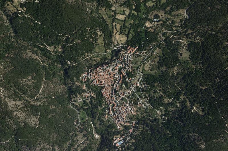 Ortofoto actual del núcleo de Mijares