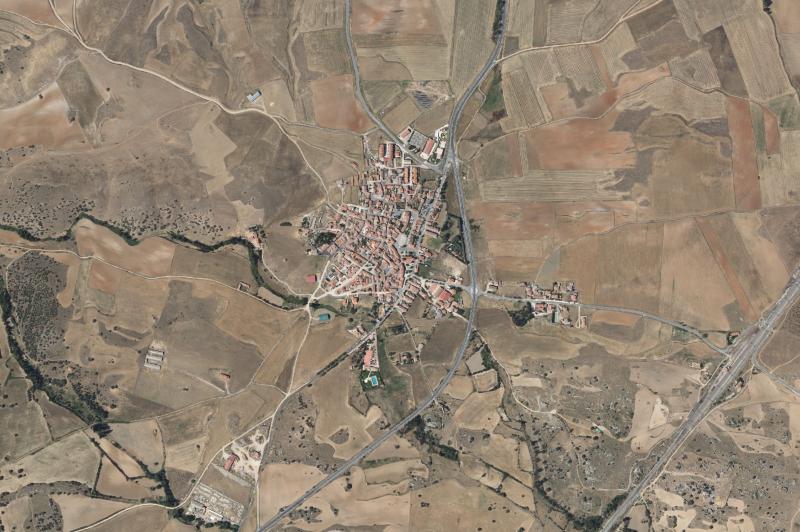 Ortofoto actual del núcleo de Mingorría