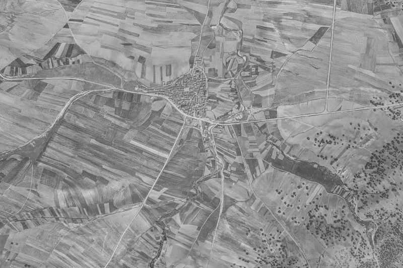 Ortofoto de 1956-1957 del núcleo de Muñico