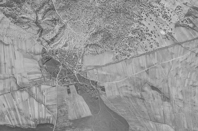 Ortofoto de 1956-1957 del núcleo de Muñogalindo