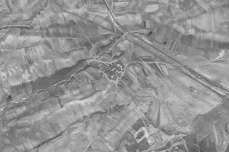 Ortofoto de 1956-1957 del núcleo de Muñogrande