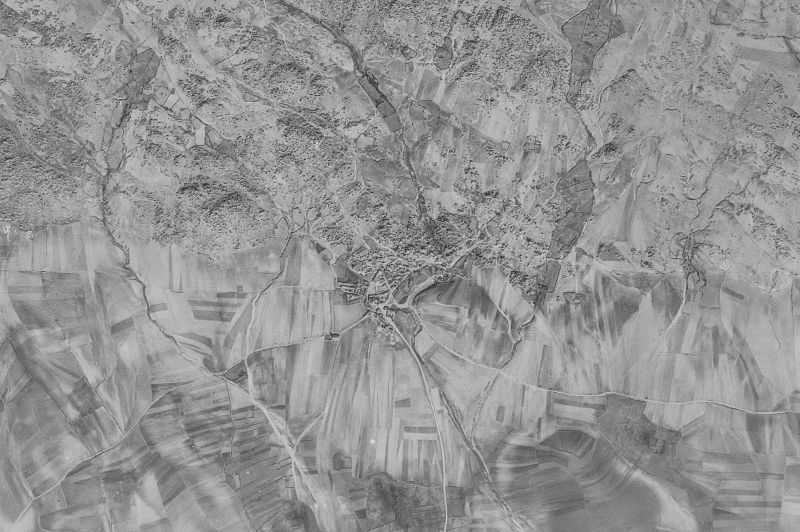Ortofoto de 1956-1957 del núcleo de Muñopepe