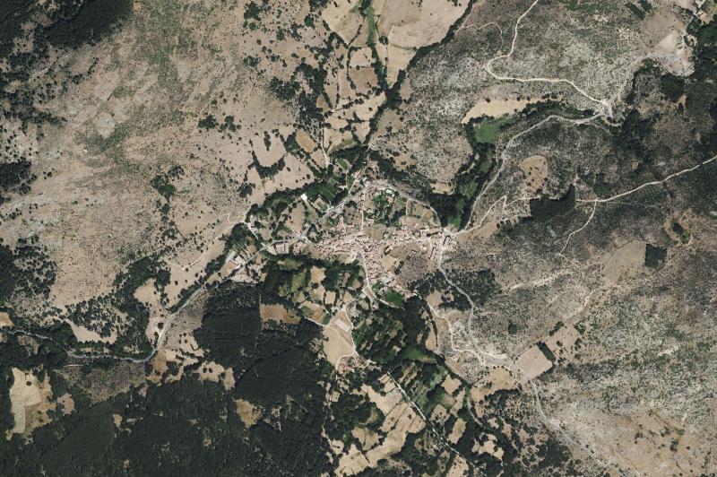 Ortofoto actual del núcleo de Navacepedilla de Corneja