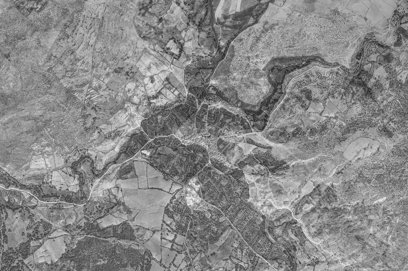 Ortofoto de 1956-1957 del núcleo de Navacepedilla de Corneja