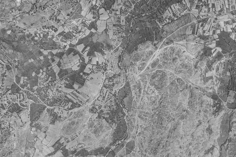 Ortofoto de 1956-1957 del núcleo de Nava del Barco