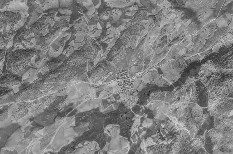 Ortofoto de 1956-1957 del núcleo de Navadijos