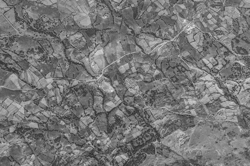 Ortofoto de 1956-1957 del núcleo de Navaescurial