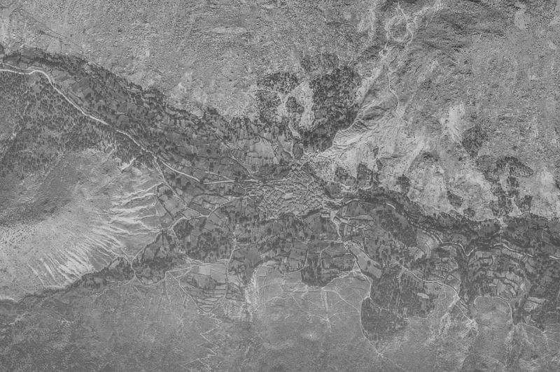 Ortofoto de 1956-1957 del núcleo de Navalacruz