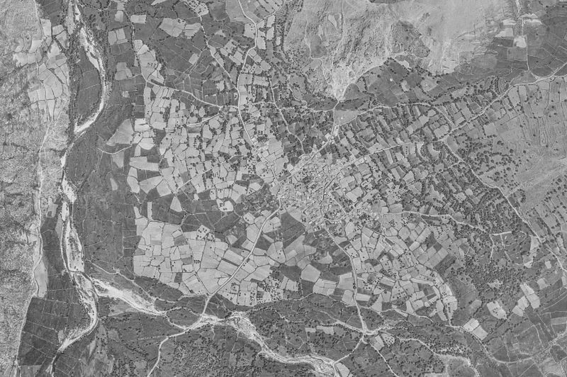Ortofoto de 1956-1957 del núcleo de Navalonguilla