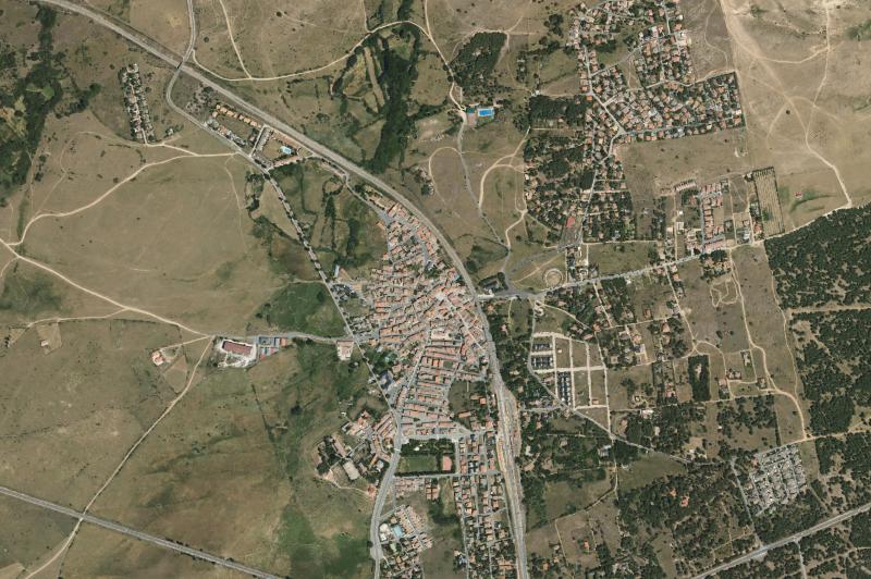 Ortofoto actual del núcleo de Navalperal de Pinares