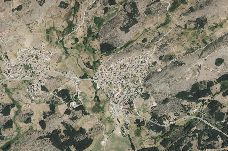 Ortofoto actual del núcleo de Navarredonda de Gredos