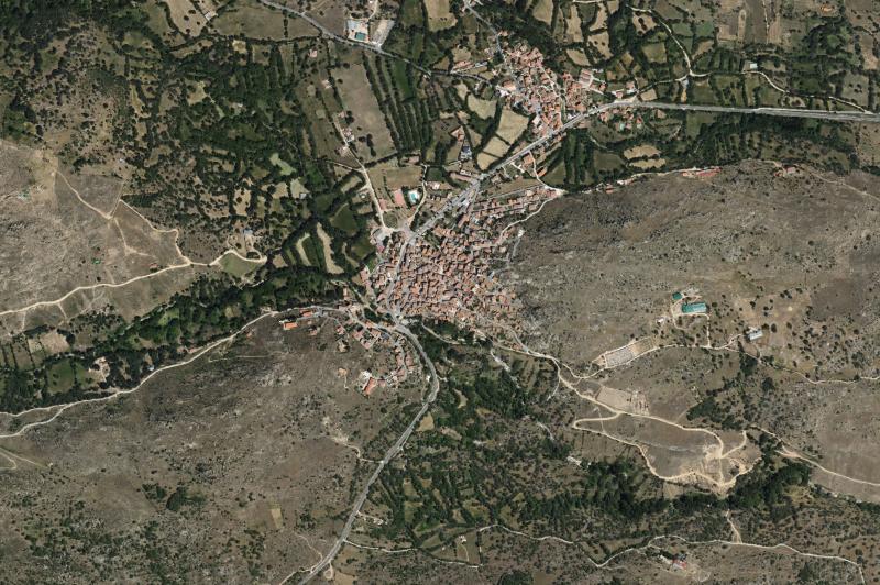 Ortofoto actual del núcleo de Navarredondilla