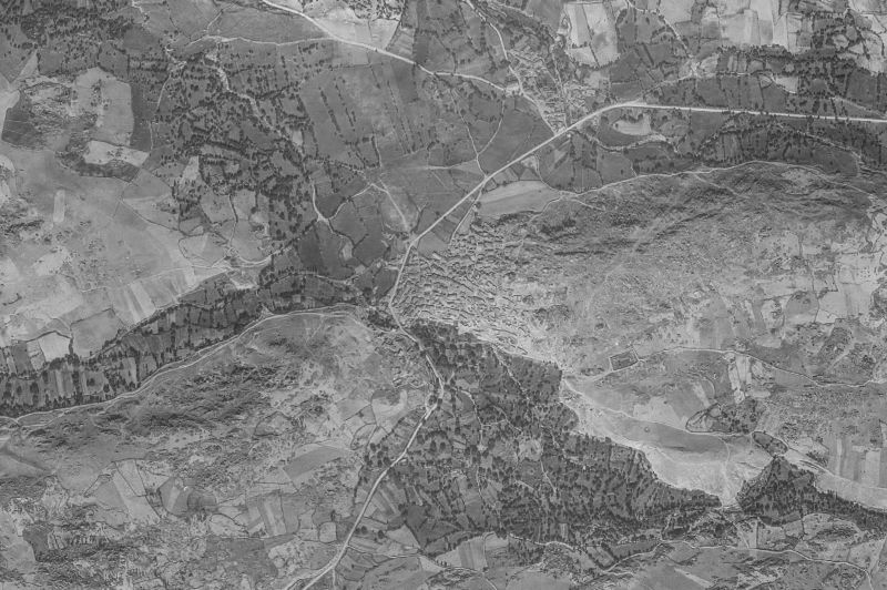 Ortofoto de 1956-1957 del núcleo de Navarredondilla