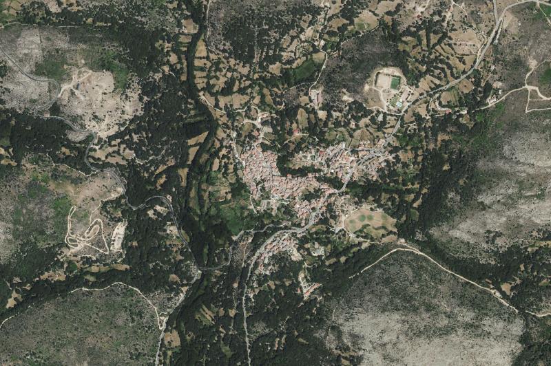 Ortofoto actual del núcleo de Navarrevisca