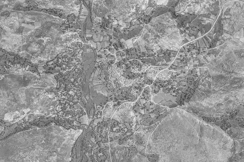 Ortofoto de 1956-1957 del núcleo de Navarrevisca