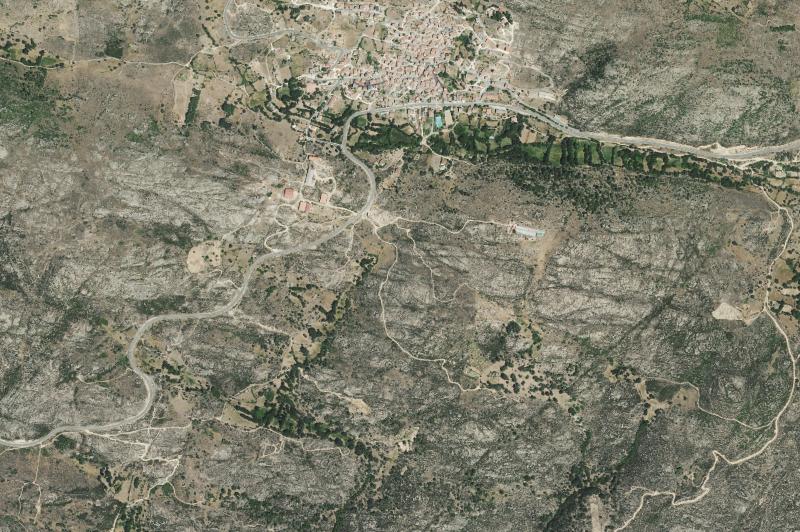 Ortofoto actual del núcleo de Navatalgordo