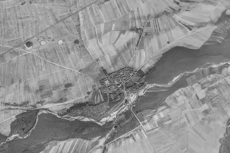 Ortofoto de 1956-1957 del núcleo de Niharra