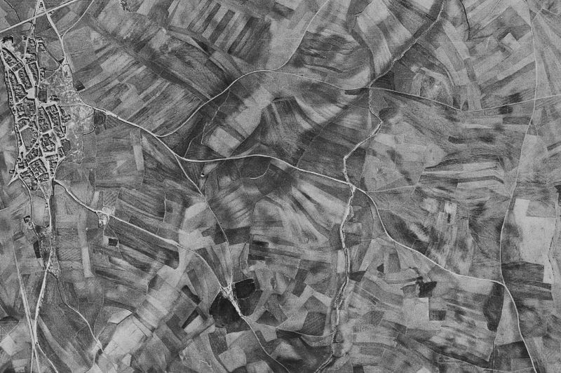 Ortofoto de 1956-1957 del núcleo de El Oso