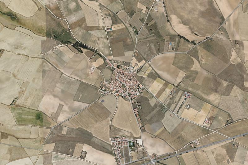 Ortofoto actual del núcleo de Padiernos