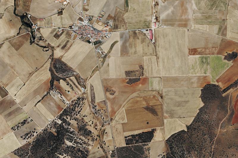 Ortofoto actual del núcleo de El Parral