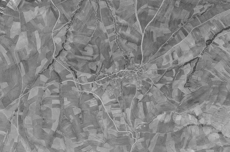 Ortofoto de 1956-1957 del núcleo de Peñalba de Ávila