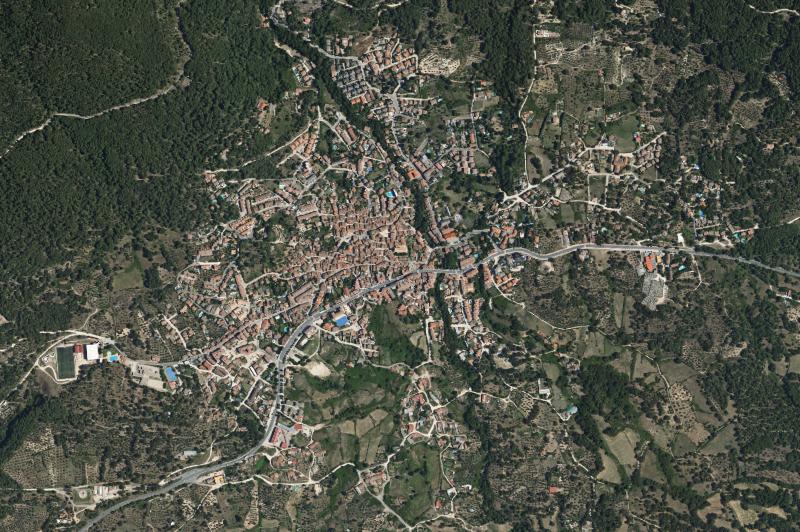 Ortofoto actual del núcleo de Piedralaves