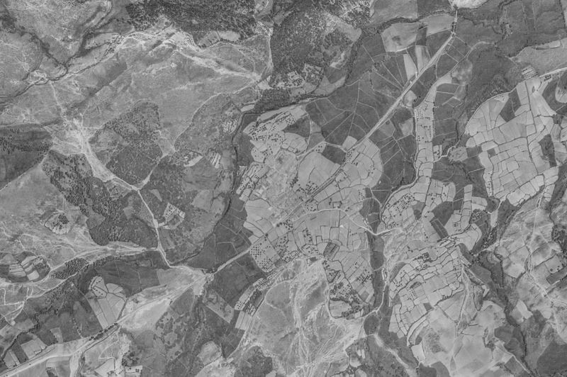 Ortofoto de 1956-1957 del núcleo de Puerto Castilla