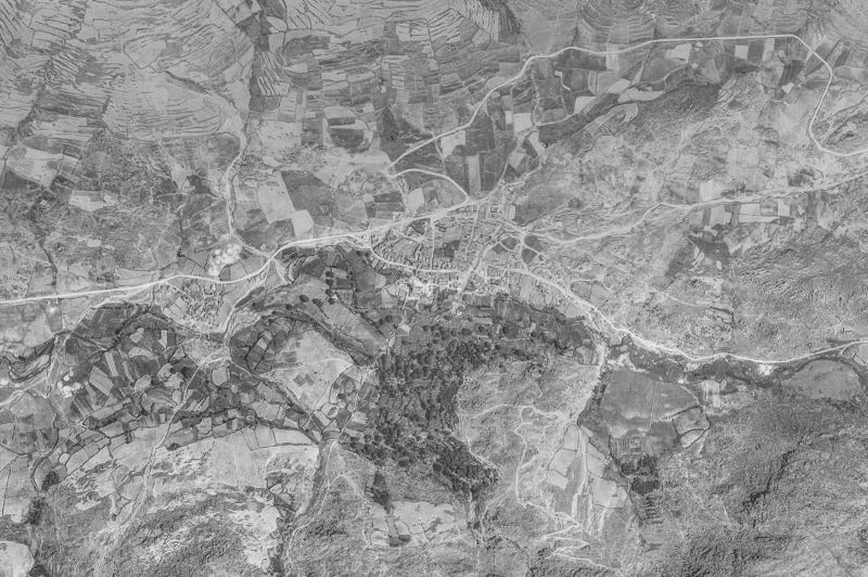 Ortofoto de 1956-1957 del núcleo de Riofrío