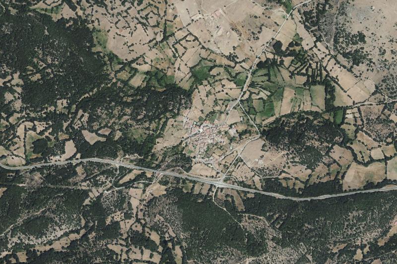 Ortofoto actual del núcleo de San Bartolomé de Béjar