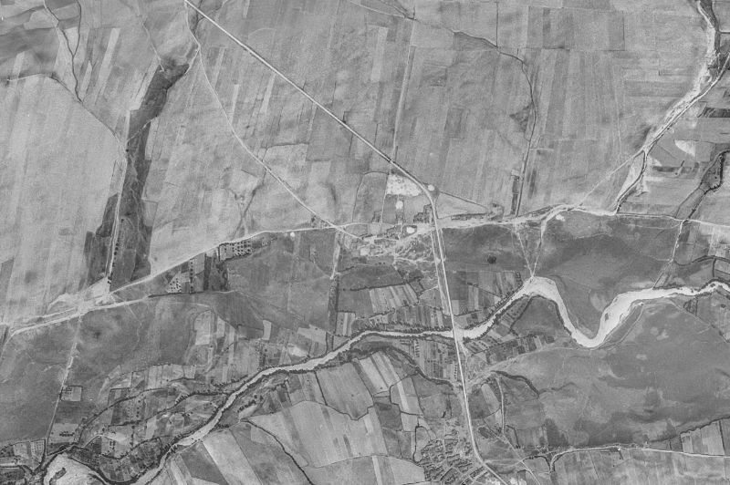 Ortofoto de 1956-1957 del núcleo de San Bartolomé de Corneja