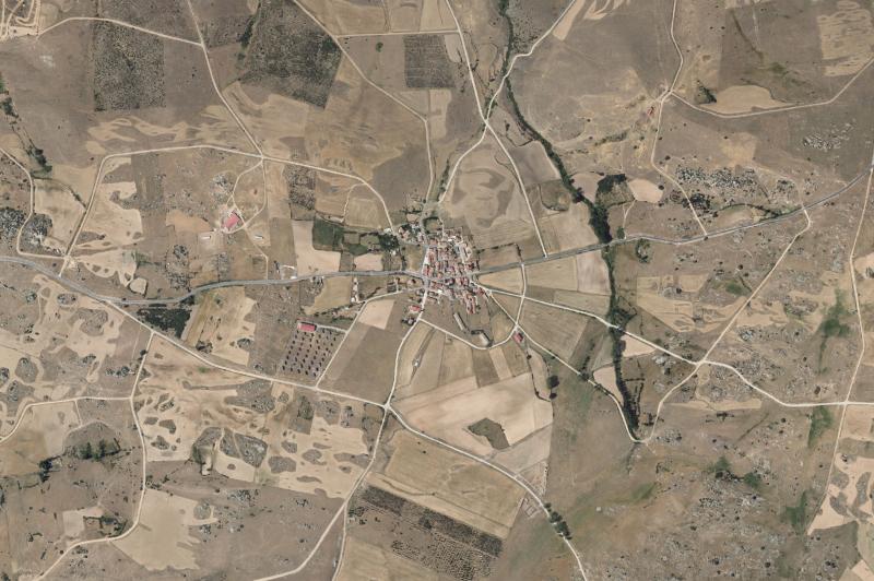 Ortofoto actual del núcleo de San Esteban de los Patos