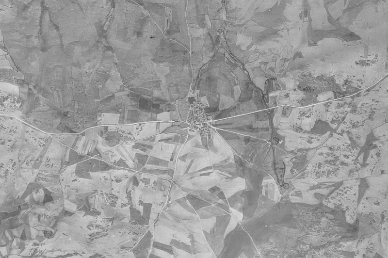 Ortofoto de 1956-1957 del núcleo de San Esteban de los Patos