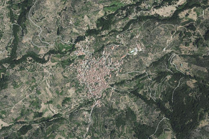 Ortofoto actual del núcleo de San Esteban del Valle