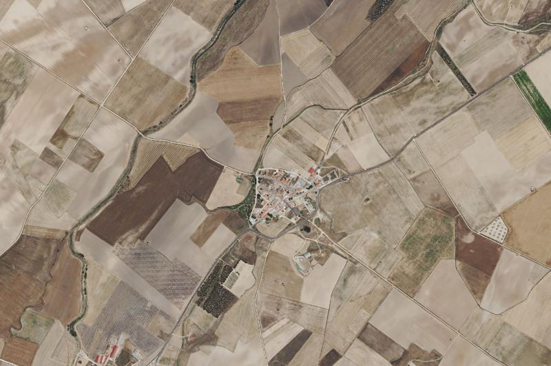 Ortofoto actual del núcleo de San Esteban de Zapardiel