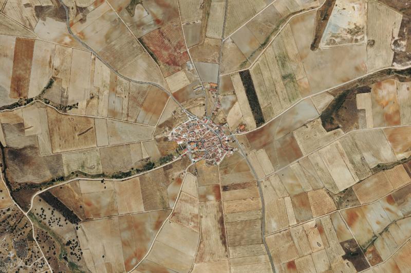 Ortofoto actual del núcleo de San García de Ingelmos