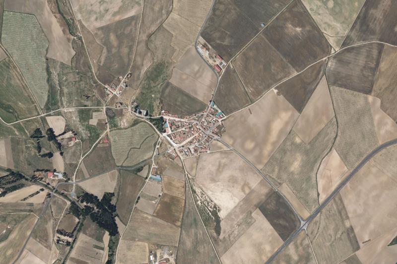 Ortofoto actual del núcleo de San Juan de la Encinilla