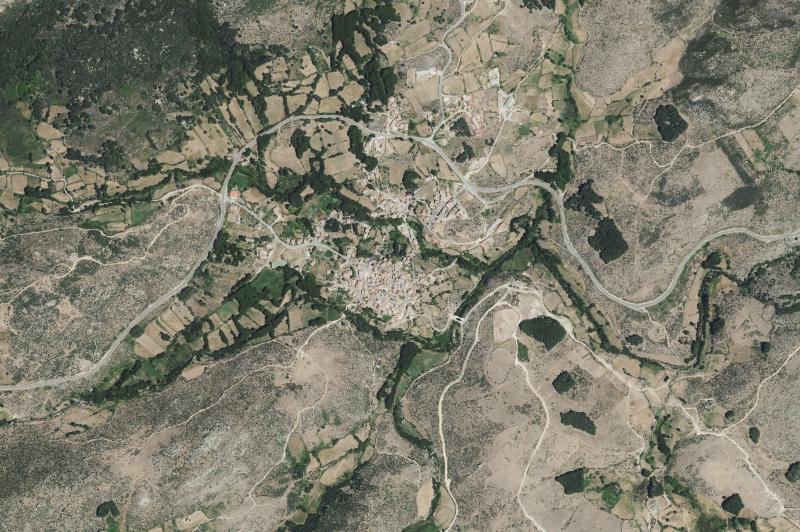 Ortofoto actual del núcleo de San Martín del Pimpollar