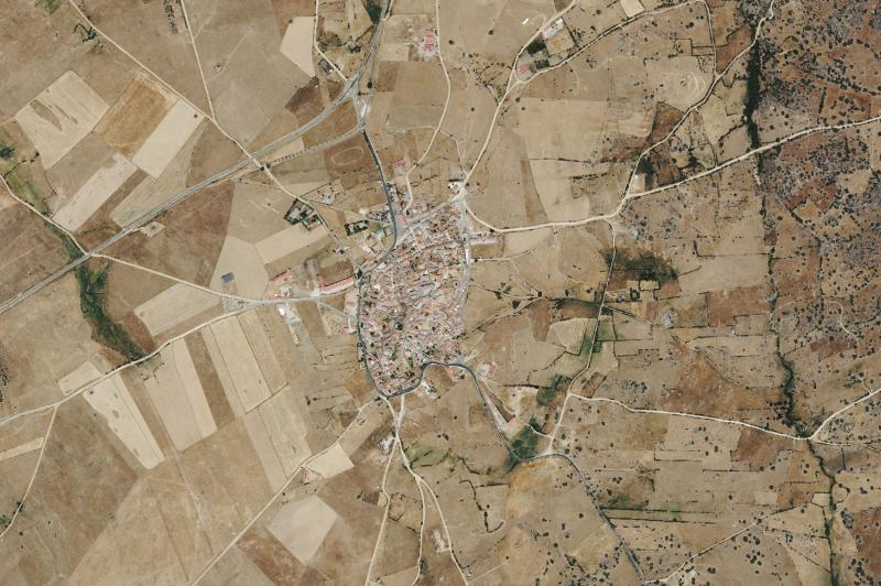 Ortofoto actual del núcleo de San Miguel de Serrezuela