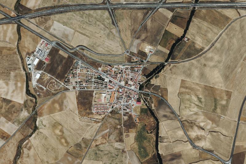Ortofoto actual del núcleo de San Pedro del Arroyo