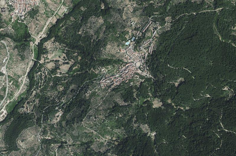Ortofoto actual del núcleo de Santa Cruz del Valle