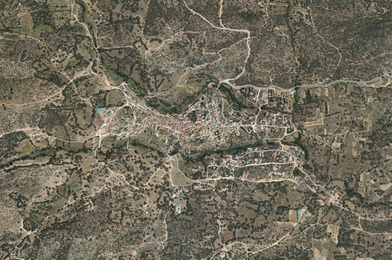 Ortofoto actual del núcleo de Santa Cruz de Pinares
