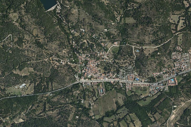 Ortofoto actual del núcleo de Santa María del Tiétar