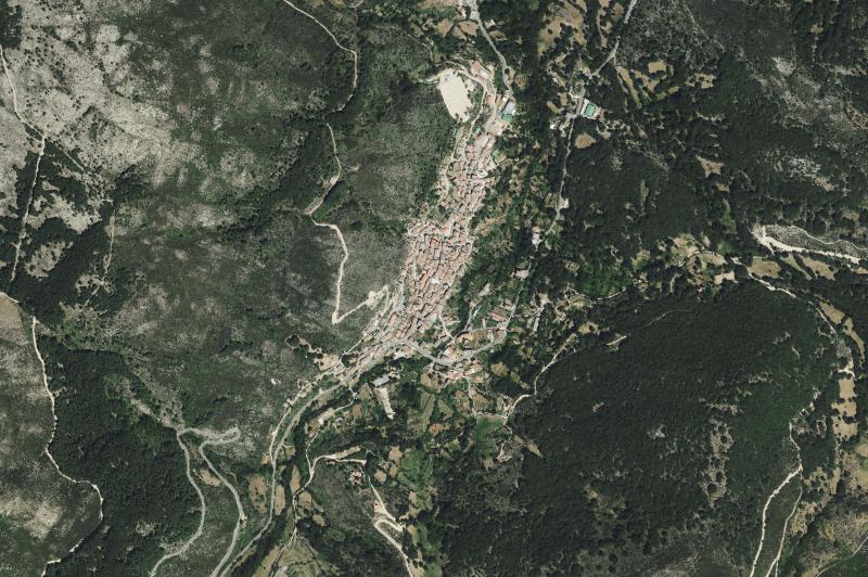 Ortofoto actual del núcleo de Serranillos