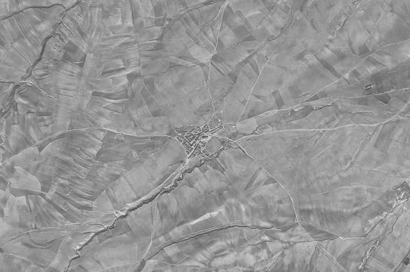 Ortofoto de 1956-1957 del núcleo de Sigeres